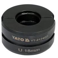 Indėklas matrica U 18mm presavimo replėms