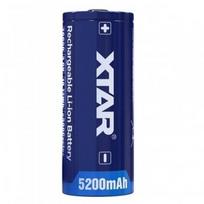 Kraunamas maitinimo elementas XTAR 26650-520PCM Li-Ion 3.6V 5200mAh 7A su apsauga