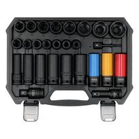 Smūginių ilgų ir trumpų galvučių rinkinys 1/2" 10-32mm 27vnt.