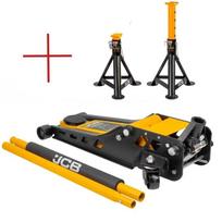 Hidraulinis domkratas 3T JCB-TZA830003 + Stovai cilindriniai 3T JCB-TH53013