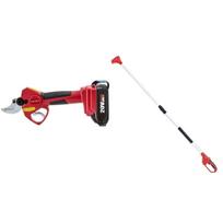 Akumuliatorinis sekatorius + teleskopinis prailginimas WORCRAFT 20V LI-ION