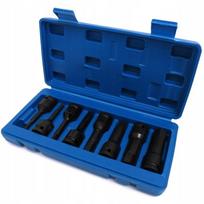 Smūginių antgalių rinkinys hex 1/2" 5-19mm 8vnt.