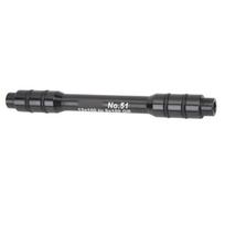 Bike Wheel Fork Axle Thru Axle Adapter Aluminum Alloy Barrel Shaft for Replacement 12x100 to 9x100QR gray