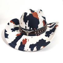 Western Cowboy Hat Men'S And Women'S Farm Outdoor Shade Top Hat Versatile Jazz Hat M（56-58cm） black