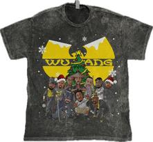 Wu-Tang Clan Christmas  on Hip Hop Rap on 100% Cotton Vintage Washed Tee Unisex T-Shirt XL yellow