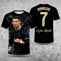 Ronaldo 7 ChatGPT AI Football Jersey Fan Edition Soccer Training Tops for Adults and Kids Summer Comfortable Casual Sportswear S black