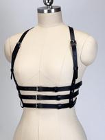 Fashion Harness Belt Harness Corset Leather Lingerie Bondage Lingerie Body Harness Clothing Gothic Suspenders For Women One Size white