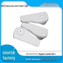 Dual-Frequency RFID & EAS Magnetic Anti-Theft Clothing Tag for Inventory Management 128 white