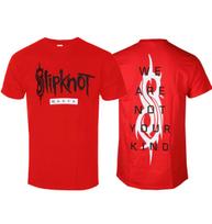 Slipknot WANYK Pattern printed TShirt Unisex 100 Cotton Tee Nu Metal Band Street Casual retro style top S red