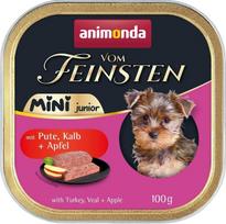 Animonda Vom Feinsten Junior Mini Turkey with veal and apple - wet dog food - 100g