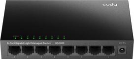 Cudy 8-Port Gigabit Easy-Managed Switch, GS108E 1.0 L2 Gigabit Ethernet (10/100/1000) Black