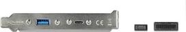Delock Slot Bracket with 1 x USB Type-C and 1 x USB Type-A Port