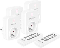 Kemot Mains socket controlled by remote controls (4+2)