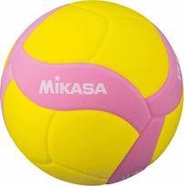 Mikasa VS160W yellow-pink volleyball size 4