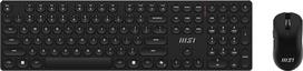 MSI FORGE K210 WIRELESS COMBO keyboard Mouse included Home/Office USB Black