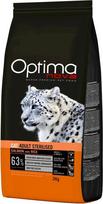 Optimanova Cat Adult Sterilised Salmon and Rice - dry cat food - 2kg