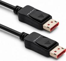 Qoltec DisplayPort cable M/M V2.1 40G 0.5m