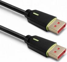 Qoltec DisplayPort cable M/M v2.1 80G 0.5m