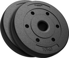 Rebel Bituminous Weight Set 2x10kg, 51mm Hole - for Olympic Barbells, REBEL ACTIVE