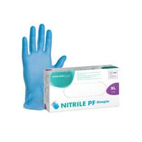 Pirštinės Master Glove Nitrilinės XL Mėlynos 100vnt