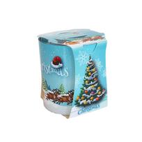Kvepianti žvakė Verona Christmas Santa stikliniame indelyje
