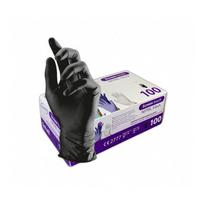 Vienkartinės pirštinės TOPGLOVE M dydis, juodos, 100vnt