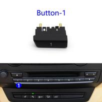 Car Front Dashboard Console Multimedia CD Player Control Cap Digital Button Key For BMW X5 X6 E70 E71 E72 2007-2013 65129228176 Button-1