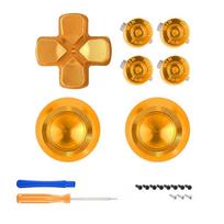Aluminum Alloy Gamepad Replacement Button Set Handle Joystick Modified Accessories Compatible For Ps5 Golden #1