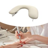 Hand Cushion, Manicure Wrist Support, , Ergonomic Rest, Height Adjustable, Waterproof Apricot no Bracket white