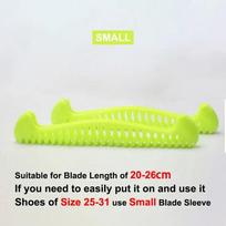 S/L/XL Walkable Ice Skate Blade Cover TPU Figure Skate Hockey Skates Prevent Puncture Scalable Blade Sleeve Blade Knife Cover yellow