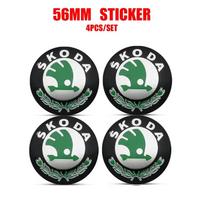 4 vnt. 56 mm automobilio ratlankio centrinis dangtelis Ženklelis Emblema Lipdukas Ratlankio lipdukas Skoda Octavia KAMIQ KODIAQ SUPERB RAPIDFABIA MK2 MK1 A5