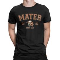 Men's Brown Car Mater T Shirt Lightning McQueen 100% Cotton Clothes Novelty Short Sleeve Round Collar Tees Plus Size T-Shirts XL juoda