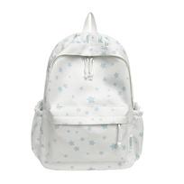 Schoolbag Cute Star Printed Backpack Female Junior High School Student ins Niche High Value Large Capacity Commuter Travel Backpack juoda