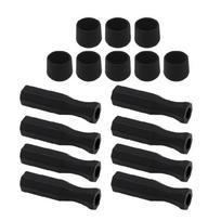 8Pcs Table Football Handle Octagonal Handle Grip End Caps Replacement Set For Foosball Table With NonSlip Design 1 black