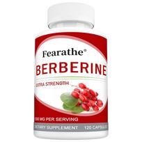 Berberin HCL Capsules 1200mg Per Serving, Natural Botanical Dietary Supplement, 120 Vegetarian Capsules 120 Capsules