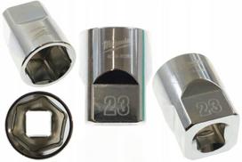 Milwaukee 23mm 1/2" šešiakampė chromuota metrinė galvutė