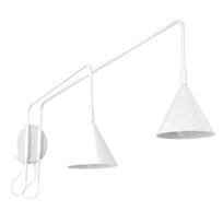 Sollux Lighting sieninis šviestuvas Nox 2, baltas