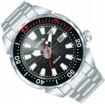 Vyriškas laikrodis Lorus RH945RX9, sportinis, diver, su data, WR100, plieninis, LUMA, 41 mm
