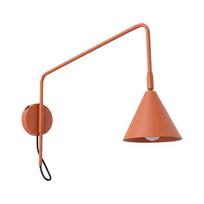 Sollux Lighting sieninis šviestuvas Nox 1, raudonas