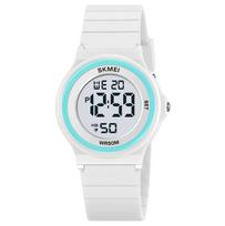 Vaikiškas laikrodis SKMEI, elektroninis, su sportiniu chronometru, žadintuvu, data, 12/24 formatas