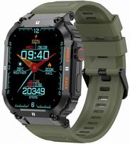 Išmanusis laikrodis GRAVITY GT6-6 khaki, jutikliai, SMS, pulso matuoklis, pokalbių meniu