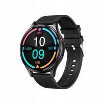 Išmanusis laikrodis 46 mm, juodas, AMOLED ekranas, EKG, sporto funkcijos, lenkiškas meniu