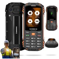 Mobilusis telefonas HAMMER POWER PLUS 2G, atsparus vandeniui, tvirtas