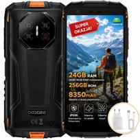 Išmanusis telefonas DOOGEE Fire3Ultra 24+256GB 8350mAh IP69K 4G LTE atsparus vandeniui