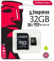 MicroSD atminties kortelė Kingston 32GB CL10 su SD adapteriu