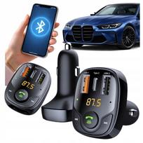 Automobilinis FM Bluetooth siųstuvas BT 5.0, 2x USB, Type C, SD, 36W įkroviklis
