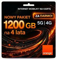 Mobiliojo interneto Orange LTE 4G 5G 1200GB 4 metams SIM kortelė maršrutizatoriui
