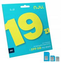Išankstinio mokėjimo NJU SIM kortelė, papildoma 2999GB, neribotas galiojimo laikas