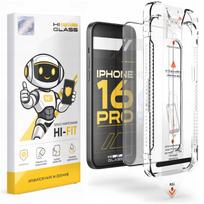 Grūdintas stiklas iPhone 16 Pro / 17 su aplikatoriumi, 9H