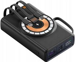 Magnetinė baterija Hazaki MagSafe 20000mAh 22,5W su integruotais laidais